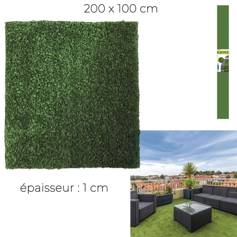 Gazon Artificiel 200x100 cm | Hauteur 10 mm | Aspect Naturel Gazon Artificiel 200x100 cm | Hauteur 10 mm | Aspect Naturel