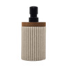 Distributeur Savon Niagara Naturel | Polyresine & Acacia D8x17cm Distributeur Savon Niagara Naturel | Polyresine & Acacia D8x17cm