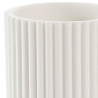 GOBELET NIAGARA BLANC D8x10.8CM POLYRESI