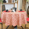 Nappe Ronde Ginkgo Brique 150 cm Enduite