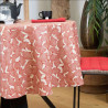Nappe Ronde Ginkgo Brique 150 cm Enduite Nappe Ronde Ginkgo Brique 150 cm Enduite