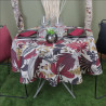 Nappe LOMBOK BURNT RUSSET enduite 155CM