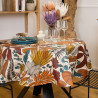 Nappe Ronde Lombok Burnt Orange 155 cm Enduite
