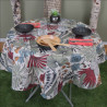 Nappe LOMBOK CITROUILLE enduite 155CM RO
