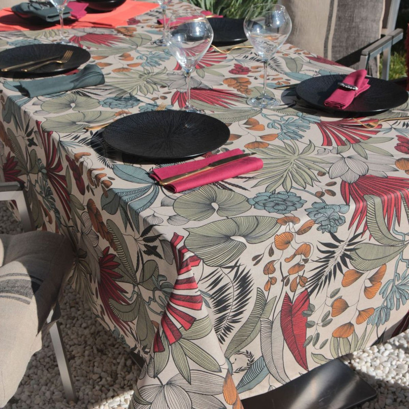 Nappe LOMBOK CITROUILLE enduite 200X150c
