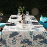 Nappe OKAIDO TURQUOISE enduite 250X150cm