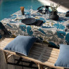 Nappe LOMBOK TURQUOISE enduite 250X150cm