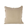 Coussin Romane Natural 45x45 cm en Gaze de Coton Frangé