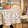 Nappe Ronde Sardine Marine Ø 155 cm Enduite et Antitache
