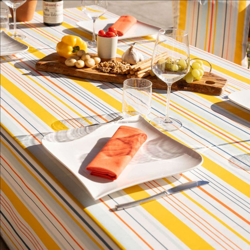 Nappe BISCAROSSE SOLEIL enduite 200X150c