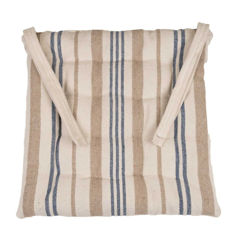 Galette de Chaise Louise Navy 40x40 cm | Coton Épais 500g/m² Galette de Chaise Louise Navy 40x40 cm | Coton Épais 500g/m²
