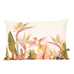 Coussin Extérieur Oiseau de Paradis Écru 40x60 cm