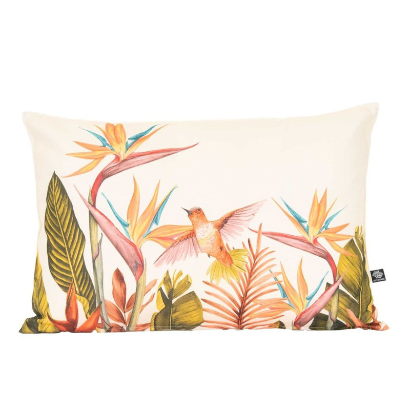 COUSSIN OISEAU DE PARADIS 40X60 ECRU