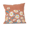 COUSSIN DAISY BRIQUE 45X45