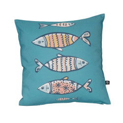 COUSSIN FISH CLUB TURQUOISE 45X45