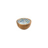 Petit Bol en Manguier et Émail Motif Sardines D11 cm
