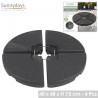 SET DE 4 DALLES DE PARASOL A LESTER 48X4
