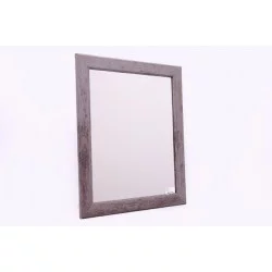 MIROIR EN BOIS mdf GRIS 59X49cm