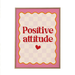 TOILE TUFTEE POSITIVE ATTITUDE