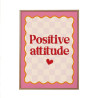 Toile Tuftée Positive Attitude 30x40 | Cadre Déco Rose Toile Tuftée Positive Attitude 30x40 | Cadre Déco Rose