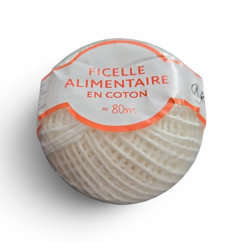Ficelle Alimentaire Coton Écru 80m Ficelle Alimentaire Coton Écru 80m
