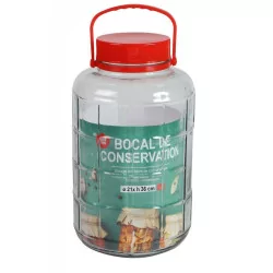 BOCAL 10L + COUV ANSE ROUGE...