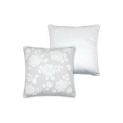 Coussin Carré Mariette Blanc 45x45 cm