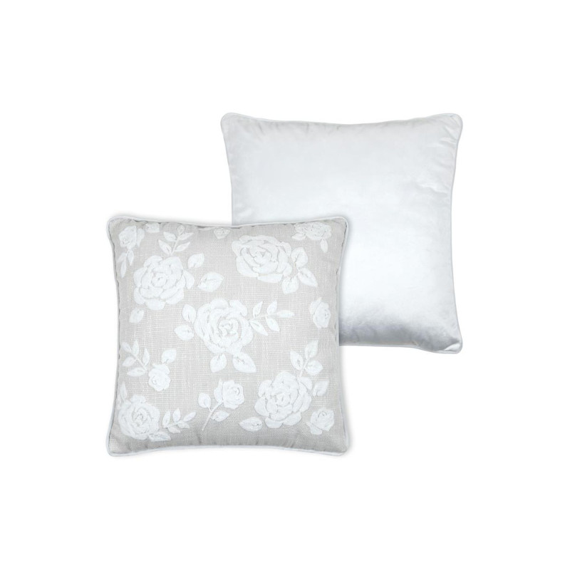 Coussin Carré Mariette Blanc 45x45 cm Coussin Carré Mariette Blanc 45x45 cm