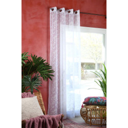 VOILAGE CARLINE BLANC 140X240