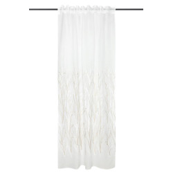Voilage Blanc Balinesia 140x240 à Ruflette
