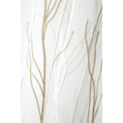Voilage Blanc Balinesia 140x240 à Ruflette