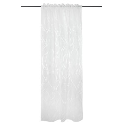 VOILAGE LEAF ECRU RUFLETTE 140X260