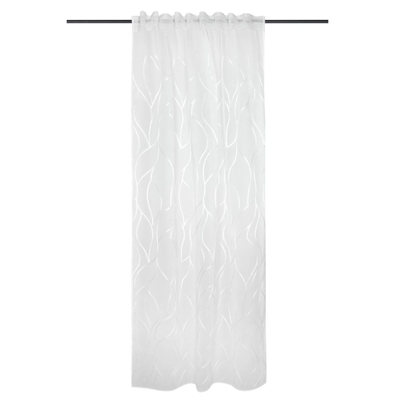 VOILAGE LEAF ECRU RUFLETTE 140X260