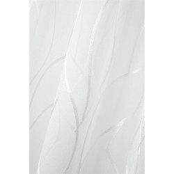 Voilage Écru Leaf 140x260 à Ruflette