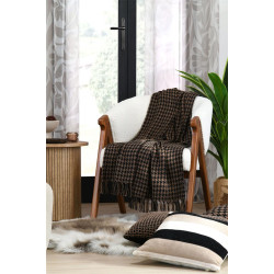 PLAID OSLO NOIR 130X150