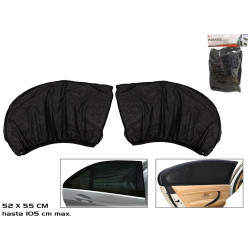 Pare-Soleil Voiture Chaussette Extensible 52x55/105cm | Lot de 2