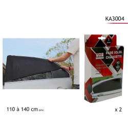 Pare-Soleil Voiture Chaussette 110 à 140 cm | Lot de 2