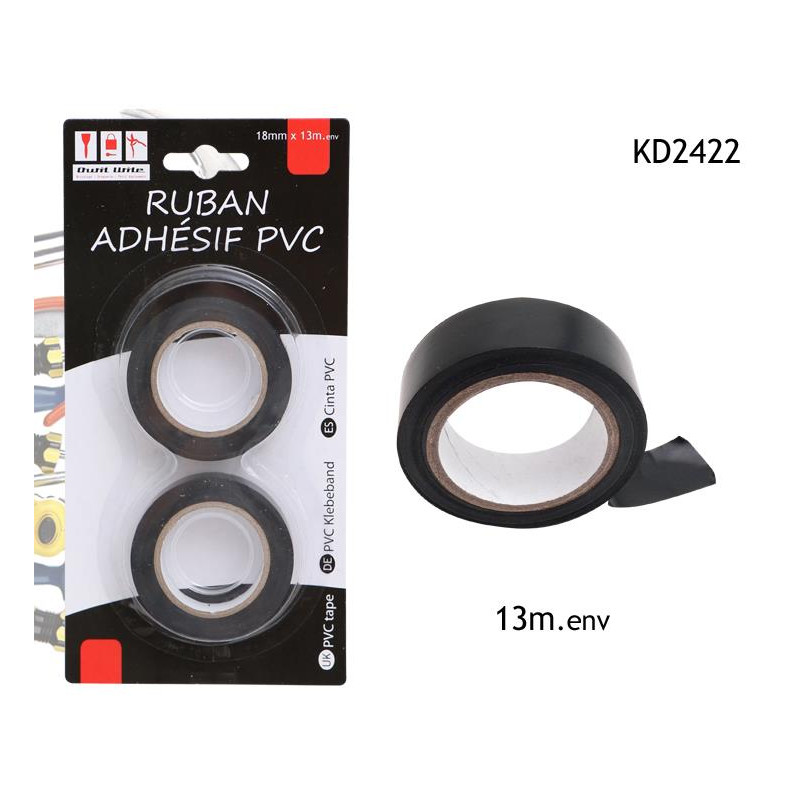 ADHESIF RUBAN PVC 2X13MX15MM