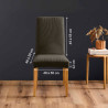 HOUSSE DE CHAISE SACHA ANTHRACITE 40-50C