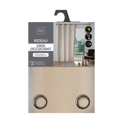 OCCULTANT OLYMPE NATUREL 140x260CM 100%