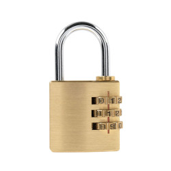 Cadenas à Code en Laiton 30mm | Sécurité 3 Chiffres