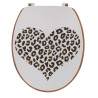ABATTANT WC CŒUR LEOPARD MDF ATT ACIER I