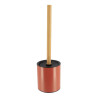 Brosse WC Métal Terracotta et Tige Bambou