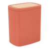 Poubelle Salle de Bain 5L Terracotta Effet Bambou
