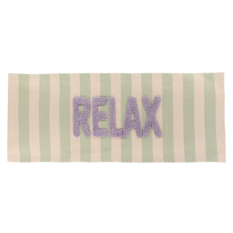 TAPIS TUFTEE RELAX 45X120CM VERT/BEIGE