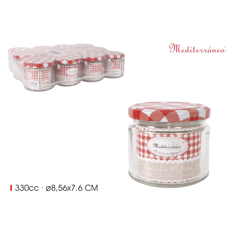 POT A CONFITURE BOCAL VERRE 330cc