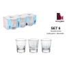 Set de 6 Verres Shooter Gravés Arcoglass Secret 50cc Set de 6 Verres Shooter Gravés Arcoglass Secret 50cc