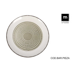 Assiette Plate en Grès D26cm Occhio Monaco Brillo