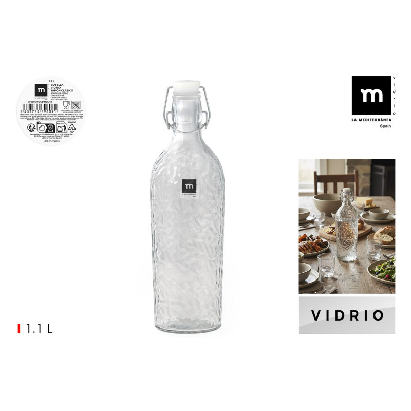 BOUTEILLE VERRE 1,1L