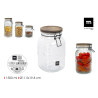 BOCAL VERRE VAGUE 1500ml C/BOIS